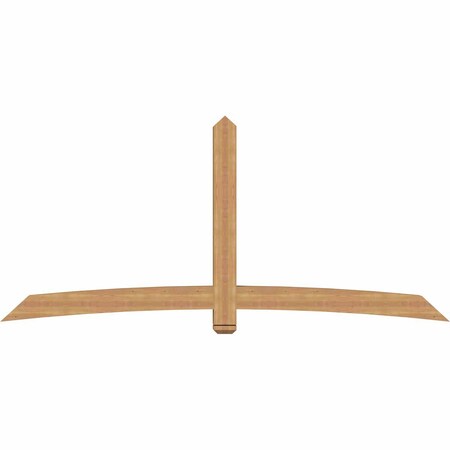 Ekena Millwork Bellingham Timber Gable Bracket, Western Red Cedar, 108"W x 49"H x 5 1/2"D x 5 1/2"F, 11/12 Pitch GBW108X49X0606BEL00SWR